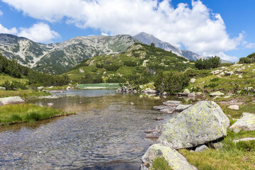 Landscape with Banderitsa River, Pirin Mountain, Bulgaria