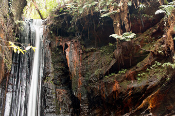 The Waterfall Cachoeira Capelao, inside Pedra Caida, near the City of Carolina, in the state of Maranhao, Brazil