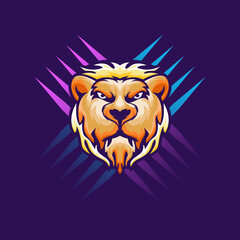 Lion head logo