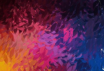 Dark Blue, Red vector backdrop with memphis shapes.