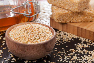 Edible Seeds Of Organic Sesame - Sesamum Indicum