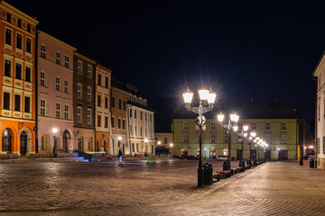 Fototapeta na wymiar Little Market Square Krakow, Poland