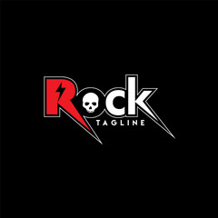 Rock. Logo template.