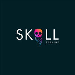 Skull. Logo template.