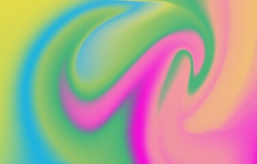 Vibrant And Smooth Gradient Soft Colors Wave Geometric Shape. Fluid art texture. Backdrop with abstract mixing paint effect. Liquid acrylic picture with flows and splashes. Mixed paints for banner or 