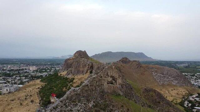 Landscape Of Kyrgyzstan. Osh. Mount Sulaiman-Too