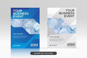 Multipurpose corporate book cover design template in a4 format premium vector mockup 