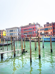 Venice Italy, Gondola Port, Italy, Venice Canal, Red House, Orange House, Vacation Italy, Venice Tourism, Travel, Boat, Europe, Summer, Venetian, Venezia, Harbour, Port, Tourist, Turquoise Water