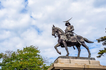 Obraz premium 伊達政宗騎馬像 宮城県