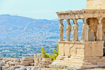 Views of the Acropolis, Athens, Greece.