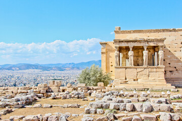 Obraz premium Views of the Acropolis, Athens, Greece.