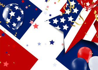 Happy Labor day banner,vector illustration  american patriotic background