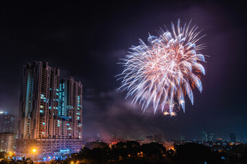 Fireworks to welcome New Year's Eve in Hanoi
