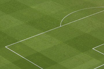 soccer field with lines