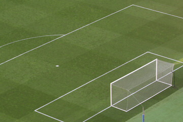 soccer field with net