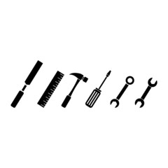 Tools icon set design illustration isolated