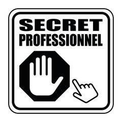 Fototapeta premium Logo secret professionnel.