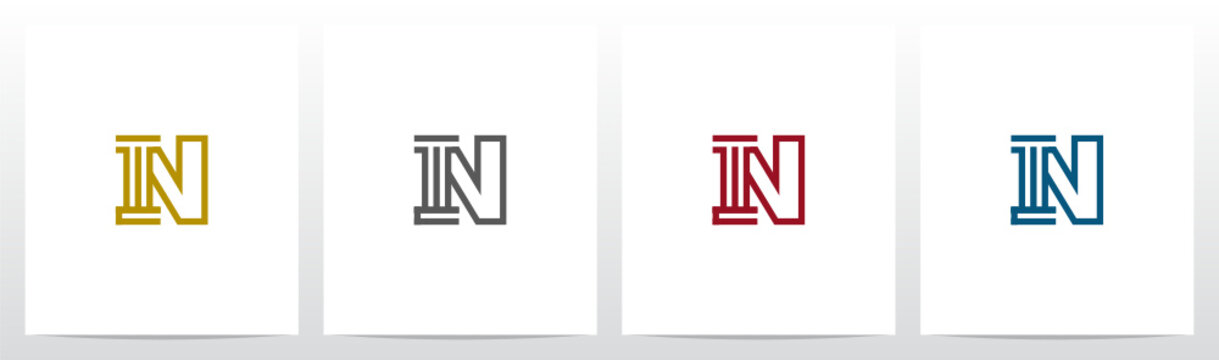 Pillar On Letter Logo Design N