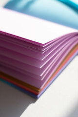 open book sheets close up beautiful background