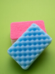 Colorful dishwashing sponge