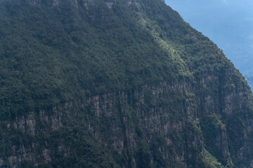 Fototapeta na wymiar The Misty Mountains Cold of Choachi, Colombia
