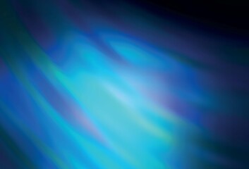 Dark BLUE vector blurred bright texture.