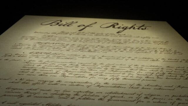 Bill of Rights Document Animation