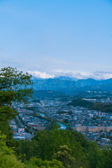 卯辰山展望台から見る金沢市街