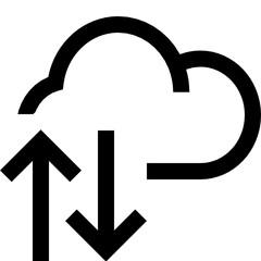 Obraz premium cloud images and icons database information 