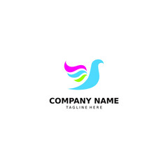 Brid Modern Logo icon , can be used for computer companies, hosting, internet, or applications. it could also be for other logos