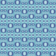 Rounded abstract seamless pattern - accent for any surfaces.