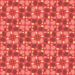 Rounded abstract seamless pattern - accent for any surfaces.