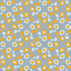 Rounded abstract seamless pattern - accent for any surfaces.