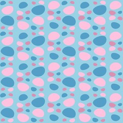 Rounded abstract seamless pattern - accent for any surfaces.