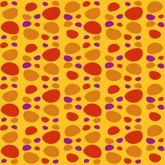 Rounded abstract seamless pattern - accent for any surfaces.