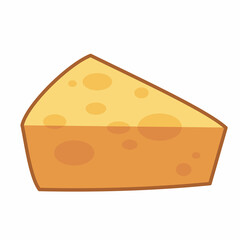 slice of cheese food vector design 