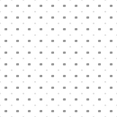 Square seamless background pattern from geometric shapes are different sizes and opacity. The pattern is evenly filled with small black eSIM symbols. Vector illustration on white background