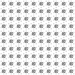 Square seamless background pattern from black electrical board symbols are different sizes and opacity. The pattern is evenly filled. Vector illustration on white background