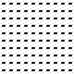 Fototapeta na wymiar Square seamless background pattern from black diving goggles symbols are different sizes and opacity. The pattern is evenly filled. Vector illustration on white background
