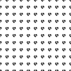 Square seamless background pattern from black mom with baby symbols. The pattern is evenly filled. Vector illustration on white background