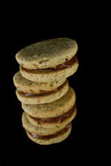 reposteria, bombones con dulce de leche y chocolate
