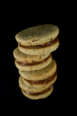 reposteria, bombones con dulce de leche y chocolate