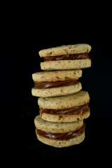 reposteria, bombones con dulce de leche y chocolate