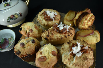 reposteria, bombones con dulce de leche y chocolate