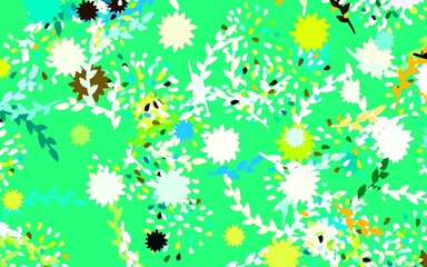 Obraz na płótnie Canvas Light Multicolor vector abstract backdrop with flowers