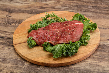 Raw beef steak for grill