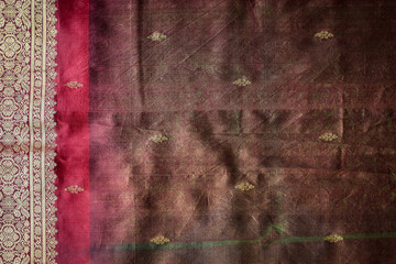 Natural silk woven textile texture luxury fabric may used as background