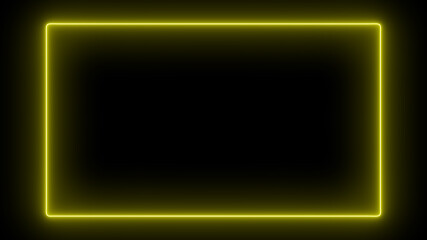 Yellow neon frame  © Alida