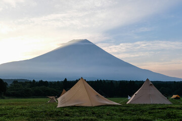 静岡県富士宮朝霧のキャンプ場