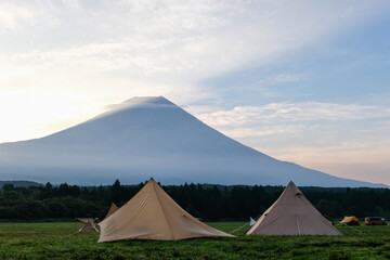 静岡県富士宮朝霧のキャンプ場